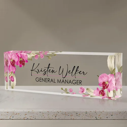 Vista 22 de Placa de nombre personalizada para escritorio, placa de nombre de escritorio personalizada, placa de nombre acrílica, accesorios de escritorio
