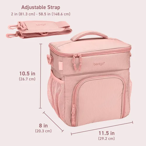 Vista 7 de Bentgo Prep Deluxe - Bolsa aislada para múltiples comidas - Bolsa de lonchera, con capacidad para 5 comidas, aislamiento premium hasta 8 horas