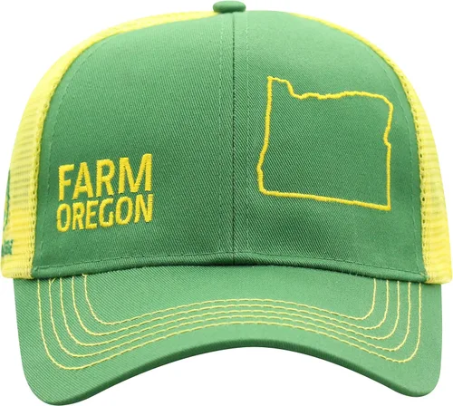 Vista 102 de John Deere Gorra de béisbol con logotipo y malla trasera con contraste, para hombre