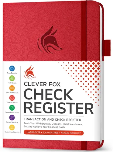 Vista 17 de Clever Fox Libro de registro de cheques – Registro de transacciones de lujo, libro de contabilidad contable, registro de cheques y libro de registro
