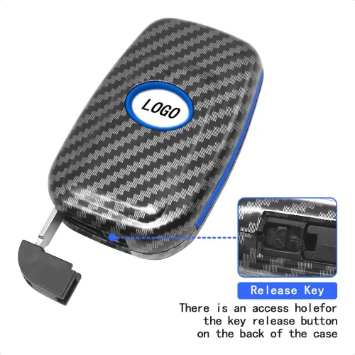 Vista 5 de Funda inteligente compatible con Toyota 86 Avalon Hybrid C-HR Camry Hybrid Corolla Hatchback Prius Prime 2 botones entrada sin llave control remoto