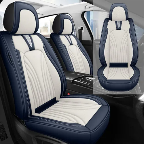Vista 13 de Fundas de asiento de automóvil para Toyota Matrix 2003-2013, impermeables, de piel sintética, compatibles con bolsas de aire, fundas protectoras