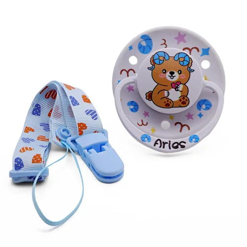 Vista 8 de Lindo chupete jumbo – Alivio del sueño y el estrés con diseño de murciélago de gelatina, clip y funda reutilizable – Adorable murciélago negro