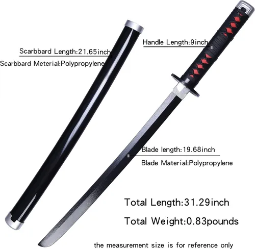 Vista 55 de ziqing Espada para cosplay de Demon Slayer hecha a mano, Katana de 31 pulgadas con múltiples estilos para elegir