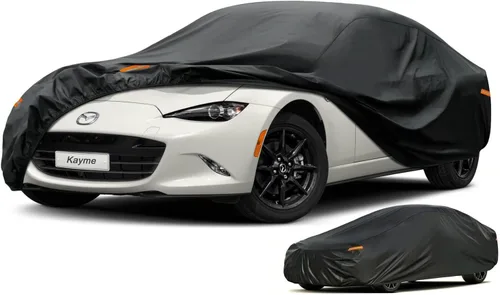 Vista 27 de Kayme Funda impermeable para automóvil deportivo para todo tipo de clima. Consulta la tabla de tallas del vehículo para un ajuste preciso. Cubierta