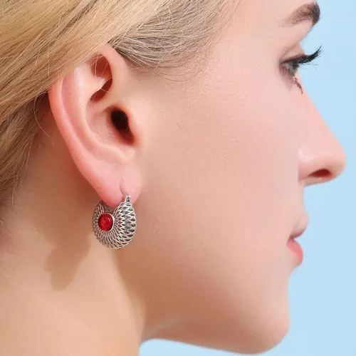 Vista 7 de CZYJEW Aretes de aro de oro, mini aretes de aro, chapados en oro de 18 quilates o chapados en rodio, aretes de aro de circonita cúbica, aretes