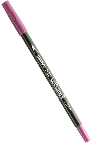 Vista 88 de Uchida 1122-C-3 Marvy Extra Fine Tip Le Plume II Rotulador de doble punta, azul