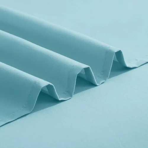 Vista 6 de Elegant Comfort Lujoso juego de sábanas de microfibra de alta calidad 1500 hoteleras bordadas de tres líneas más suaves de 4 piezas, resistente a