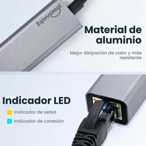 Vista 7 de Adaptador Ethernet USBC Paquete de 2, 2 adaptadores de red Gigabit Ethernet TypeC a RJ45 compatible con Windows, MacOS, Linux y más TypeC a RJ45