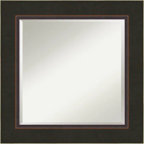 Vista 10 de Amanti Art Bathroom Mirror for Over Sink, Milano Vanity Mirror, Medium Casual Wood Frame, Hangs Horizonally and Vertically, Bathroom Wall Decor