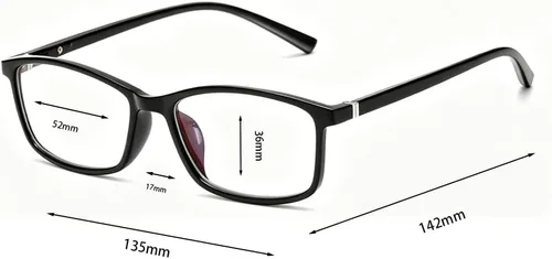 Vista 3 de Gafas de miopía para hombres y mujeres miopía, gafas de distancia Azul
