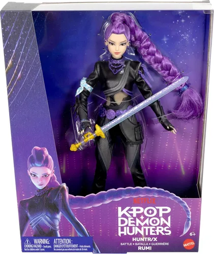 Vista 6 de Muñeca Mattel Kpop Demon Hunters HUNTR/X Rumi Deluxe Fashion