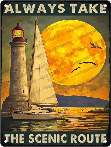 Vista 22 de Cartel de metal divertido con texto en inglés «At The Lake Every Hour Is Happy Hour», divertido póster de hojalata novedoso para el hogar, cocina