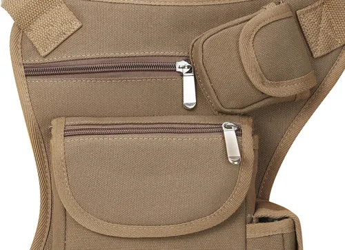 Vista 26 de SEALINF Riñonera de lona Riñonera Racing Drop Leg Bag Motocicleta Bolsa al aire libre