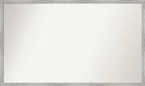 Vista 284 de Amanti Art Espejo de baño blanco para sobre el fregadero, 22 x 45 pulgadas, espejo de tocador rectangular blanco Lucie, marco de madera moderno