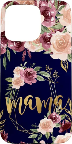 Vista 31 de Mama Floral New Mom Flower Print Pregnant Woman Watercolor Case for iPhone 17
