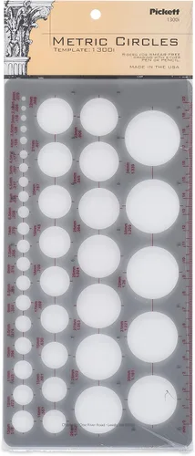 Vista 7 de Pickett plantilla 10 para tuercas y cabezas hexagonales isométricas.