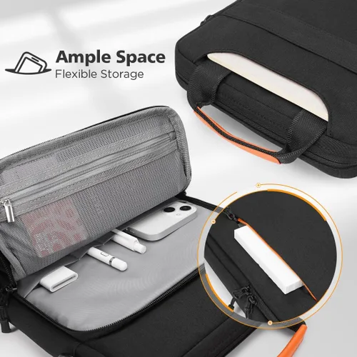Vista 3 de NIDOO Funda para portátil de 14 pulgadas, funda de transporte de 13 pulgadas para MacBook Pro M4 M3 de 14 pulgadas, bolso de hombro para portátil