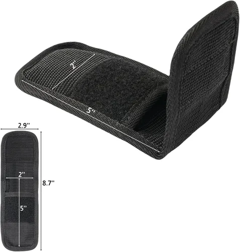 Vista 2 de Funda para cuchillo para cinturón, soporte táctico para cuchillo de bolsillo, bolsa de cinturón vertical u horizontal para cuchillo al aire libre