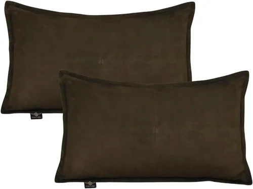 Vista 19 de Funda de almohada de piel de cordero Sued - Funda de cojín para sofá, fundas rectangulares decorativas para sala de estar y dormitorio, 10 x 18