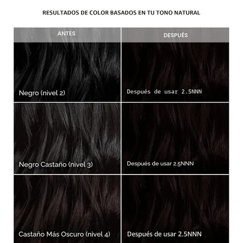 Vista 4 de Madison Reed - Kit de tinte radiante para el cabello, tinte permanente para el cabello, 100 % cobertura de canas, sin amoníaco, negro Parma 2.5NNN