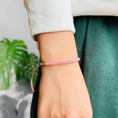 Vista 18 de Pulseras tibetanas hechas a mano con cuerda roja para él y ella, pulsera de la amistad, pulsera de la amistad, hilo negro y rojo para protección
