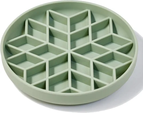 Vista 30 de OHMO Slow Feeder Dog Bowl, 5.9" Lick Mat for Dogs, Diamond, Camo Green verde (camo green)