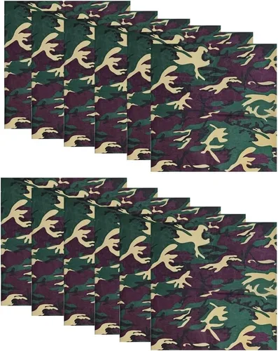 Vista 14 de Paquete de 12 polainas para el cuello, bufanda, máscara facial, bandanas para hombres y mujeres, máscara facial, pasamontañas, diademas