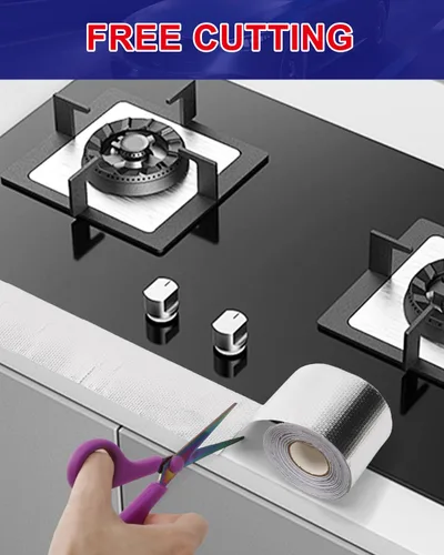 Vista 5 de Cinta de aluminio con protección contra el calor, cinta reflectante autoadhesiva de plata para conductos, salida del secador, HVAC, manguera y uso 2