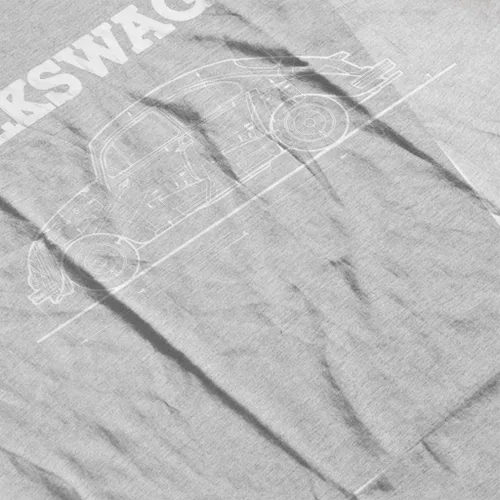 Vista 5 de Volkswagen Beetle White Technical Diagram - Camiseta para hombre