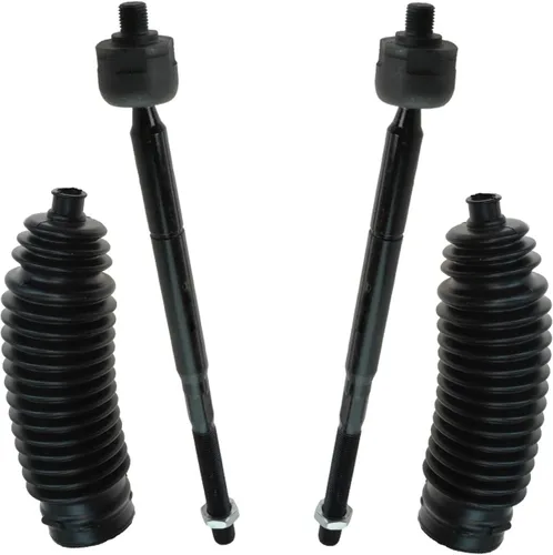 Vista 110 de TRQ Kit de dirección delantera con barra de acoplamiento de fuelle de piñón y cremallera compatible con Toyota Echo 2000-2005