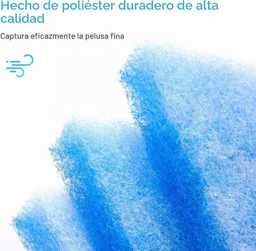 Vista 4 de FUNMAS Paquete de 10 filtros de repuesto para ventilación de secadora interior FUNMAS Azul (filtros de repuesto)