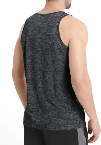 Vista 2 de MAGNIVIT Camiseta deportiva sin mangas para hombre, para gimnasio, entrenamiento, culturismo, ligera, de secado rápido