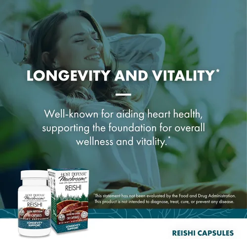 Vista 5 de Host Defense MyCommunity Capsules, 120 unidades y cápsulas Reishi, 30 unidades – Apoya la salud inmune con 17 especies de mezcla de hongos – Apoya