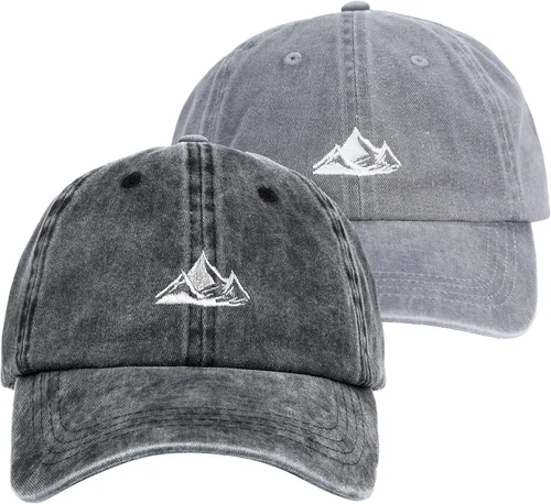 Vista 11 de Gorra de béisbol unisex para papá, diseño de algodón suave lavado, sin estructura, para exteriores, para montaña