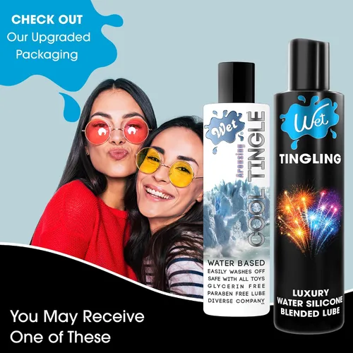 Vista 5 de Wet Cool Tingle - Lubricante de excitación a base de agua, lubricante de refrigeración personal de primera calidad para hombres, mujeres y parejas