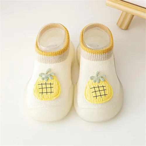 Vista 3 de Zapatos para bebés para caminar para niñas, talla 2, recién nacidos, primeros zapatos antideslizantes lindos de 0 a 3 años