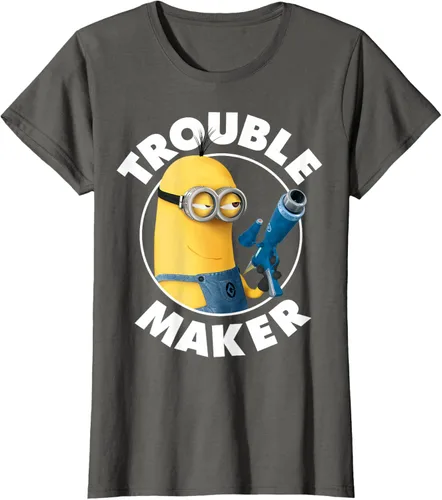 Vista 9 de Despicable Me Minions Kevin Fabricante de Problemas Gráfico Camiseta Negro