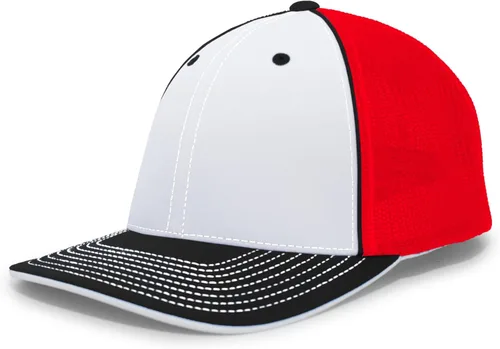 Vista 54 de Pacific Headwear Gorra unisex Pacific Headwear Trucker Flexfit® para adultos Grafito/Negro/Negro