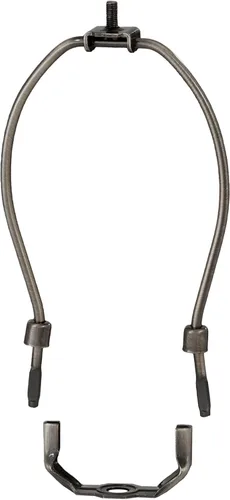 Vista 6 de B&P Lamp® Arpa de lámpara de peso regular de 4-1/2 pulgadas, acabado de bronce antiguo