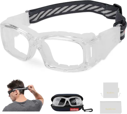 Vista 10 de SooGree Gafas deportivas de baloncesto, gafas protectoras para hombres, gafas de seguridad