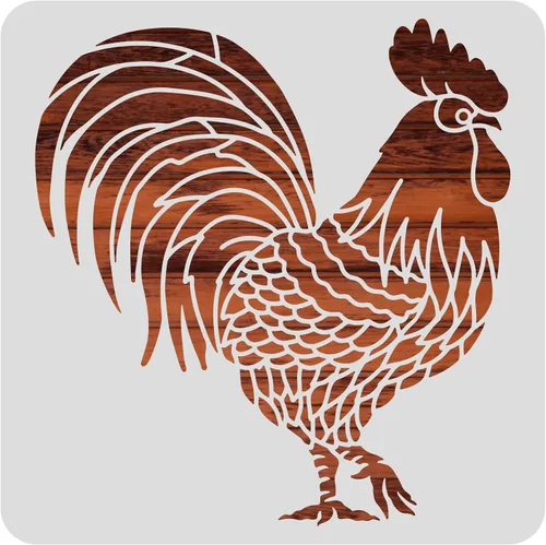 Vista 10 de BENECREAT 12 plantillas de huellas de animales, 12 x 12 pulgadas, plantillas de dibujo de ciervos/osos/conejos/zorros/pavo, para pintura de pared