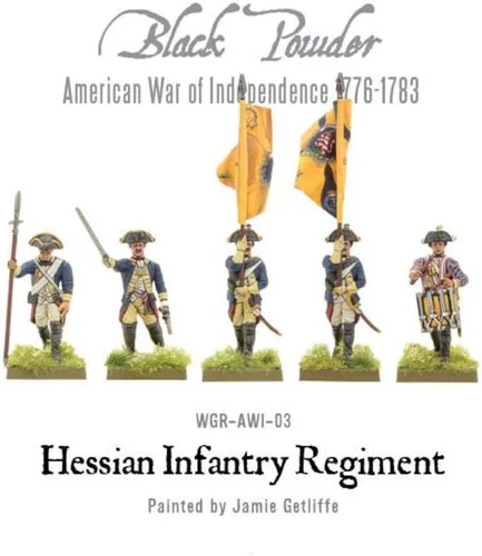Vista 4 de Black Powder Revolutionary War Hessian Regiment 1:56 Kit de modelo de plástico WGR-AWI-03