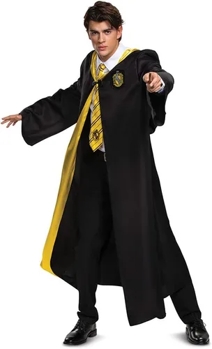 Vista 6 de Túnica de Harry Potter de calidad, capas temáticas del mundo mágico de la Casa Hogwarts para adultos, accesorio para disfraces con calidad