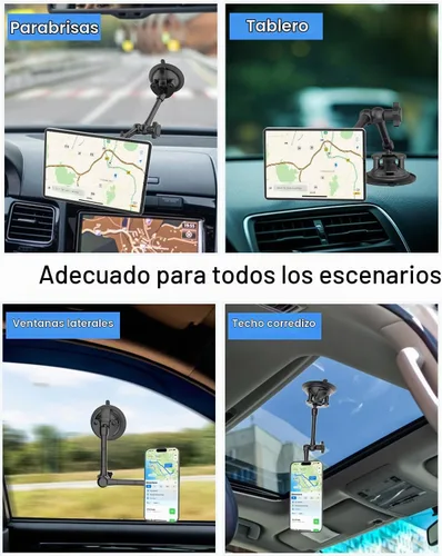 Vista 7 de Soporte magnético para tableta para camión, succión resistente de 4