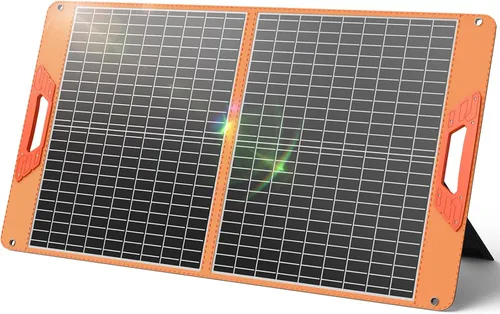 Vista 12 de SOLUPUP Paneles Solares, Cargador Solar Pequeño de 10W con USB-A de 5V y USB-C de Carga Rápida IPX5 Impermeable Plegable Panel Solar Portátil