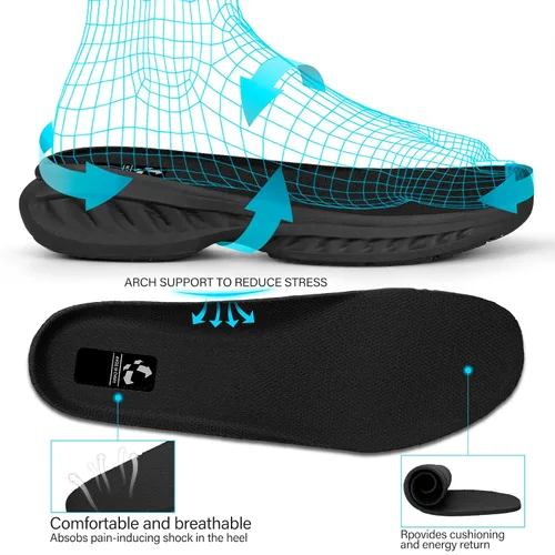 Vista 7 de Pujcs - Zapatos deportivos para caminar para hombre, antideslizantes, transpirables, ligeros, atléticos, para gimnasio, tenis y correr