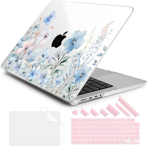 Vista 21 de DONGKE Funda para M5 MacBook Pro de 14 pulgadas 2025 2024-2021 M4 M3 M2 M1, cubierta de carcasa dura de plástico compatible con A3434 A3112 A3401