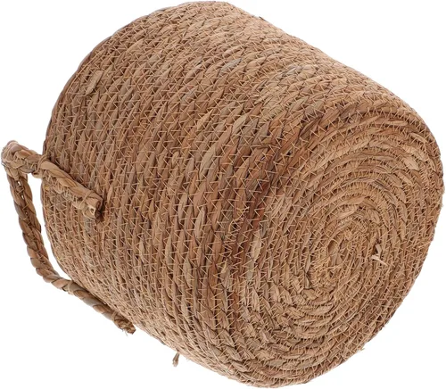 Vista 9 de Cabilock - Cesta tejida para maceta con asas, cubierta decorativa para macetas