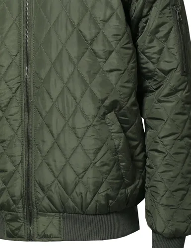 Vista 3 de Youstar Chaqueta bomber acolchada básica casual para hombre